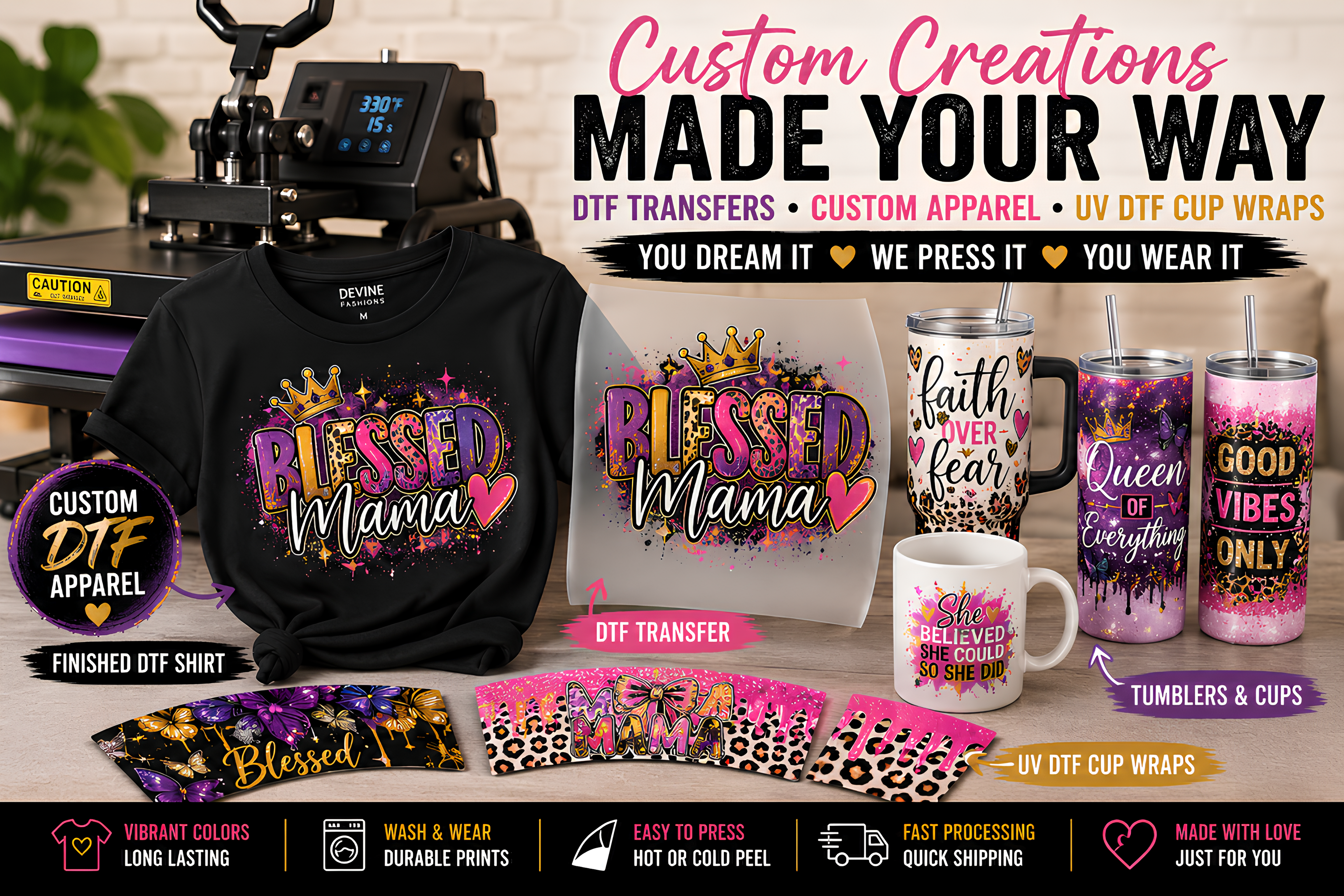 Custom Printing & Transfers