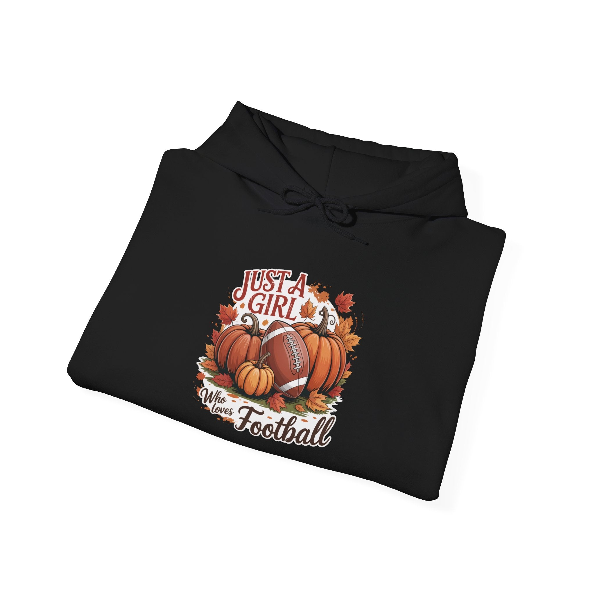 Fall Football Hoodie for Girls, Cozy Fall Sweatshirt, Perfect Football Fan Gift, Autumn Casual Wear, October Celebrations