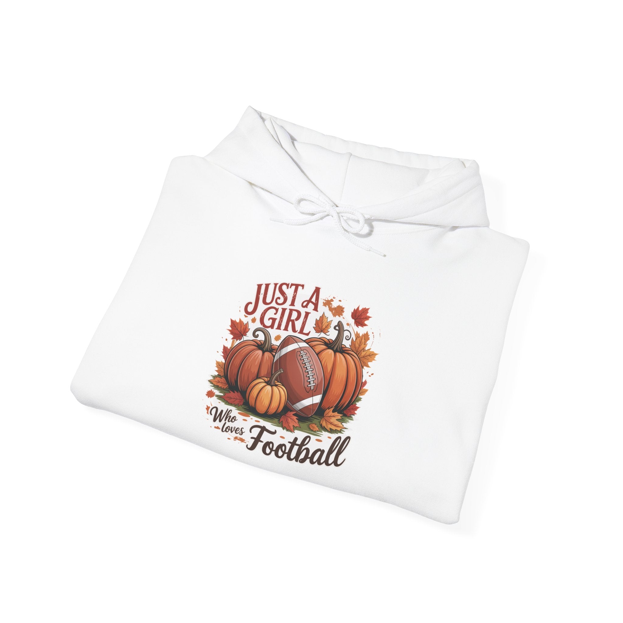 Fall Football Hoodie for Girls, Cozy Fall Sweatshirt, Perfect Football Fan Gift, Autumn Casual Wear, October Celebrations