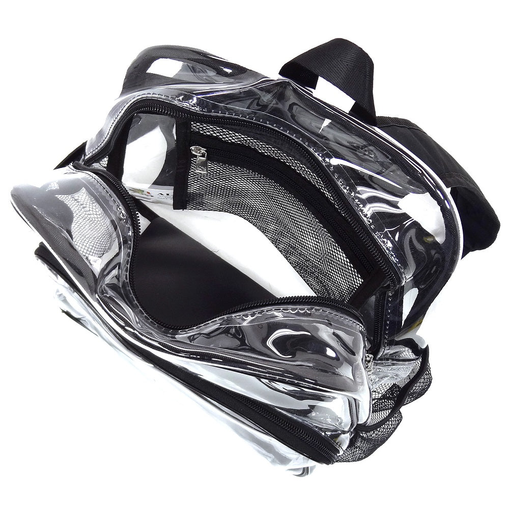 "Crystal Clear Chic" Multi-Compartment Stadium Backpack