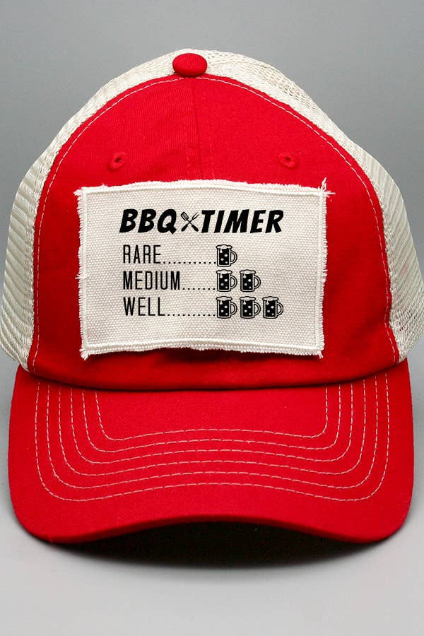 Fathers Day Gift BBQ Timer Dad Patch Hat