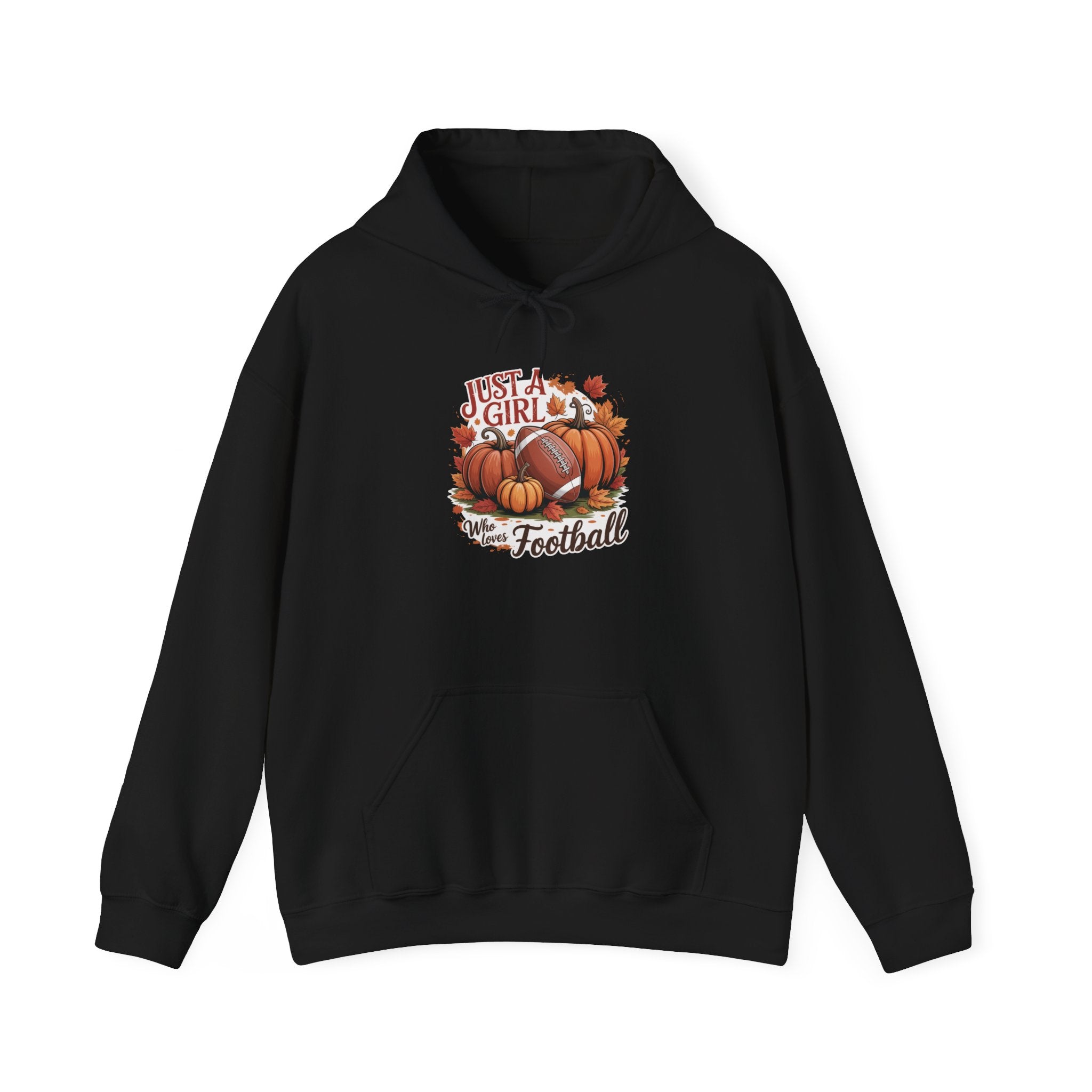 Fall Football Hoodie for Girls, Cozy Fall Sweatshirt, Perfect Football Fan Gift, Autumn Casual Wear, October Celebrations