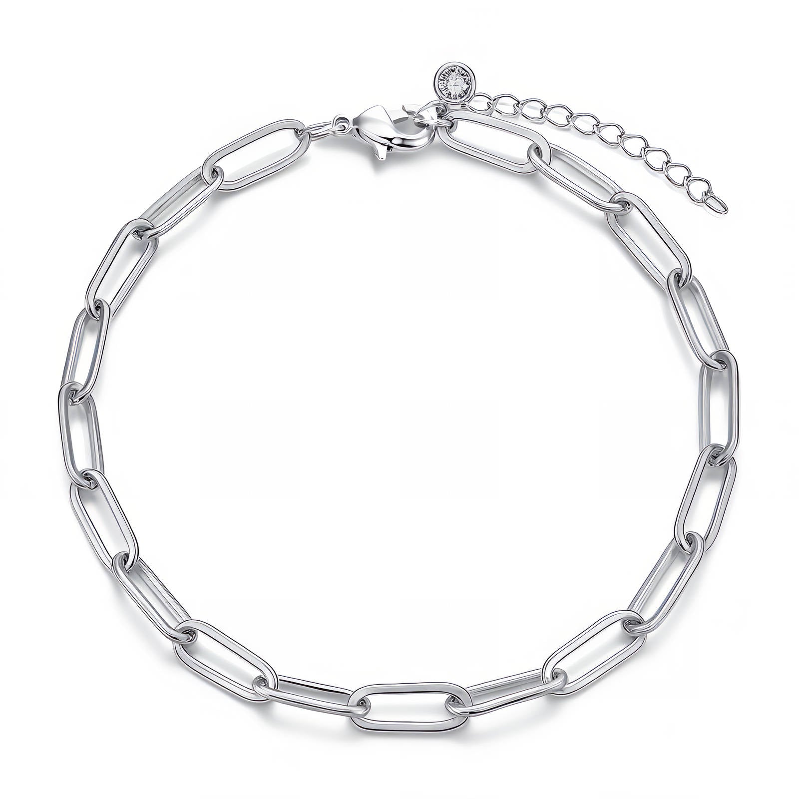 Stainless Steel Paperclip Chain Bracelet – Waterproof