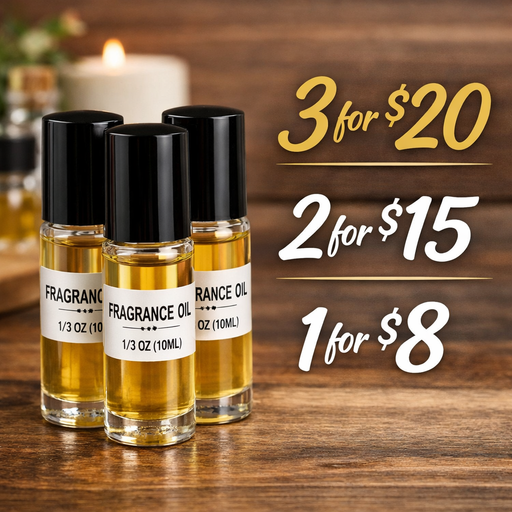Premium Fragrance Roll-On Oils (1/3 oz) – Long-Lasting Scent | Bundle Deals Available