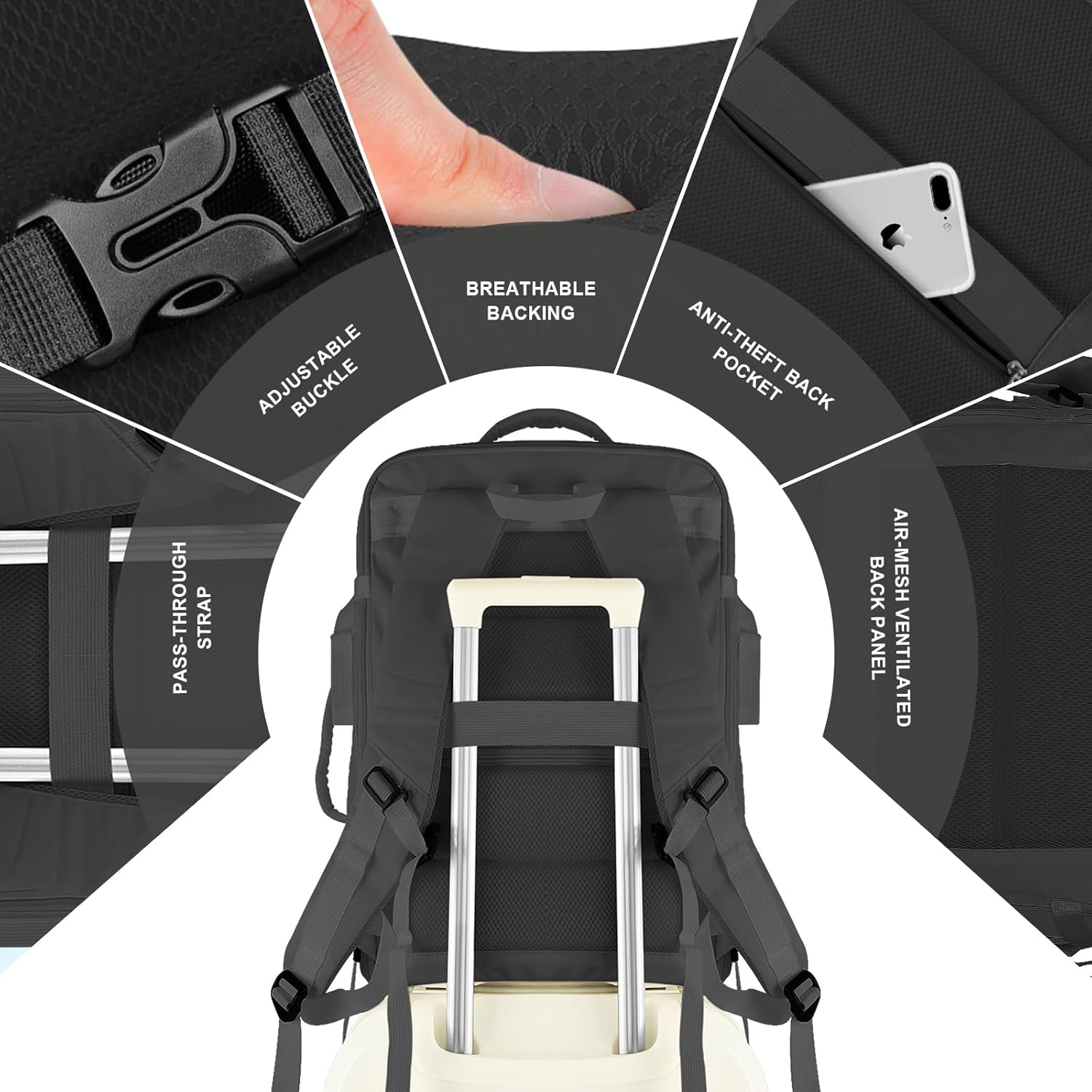 Voyage Pro 50L Travel Backpack – Versatile. Durable. Ready for Takeoff.