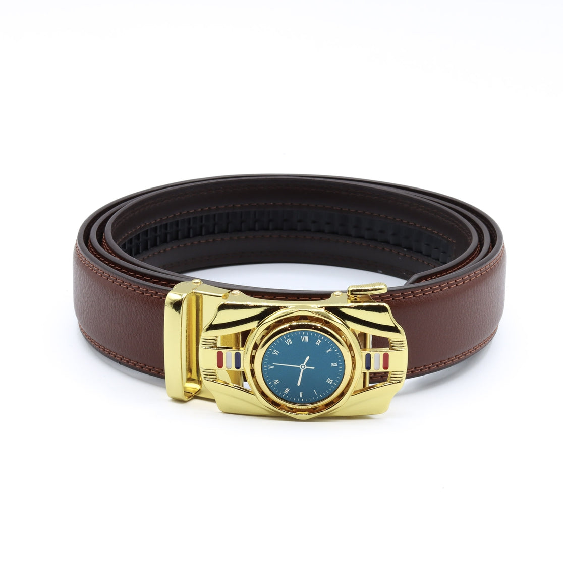 Mens Watch Rotating Ratchet Belt