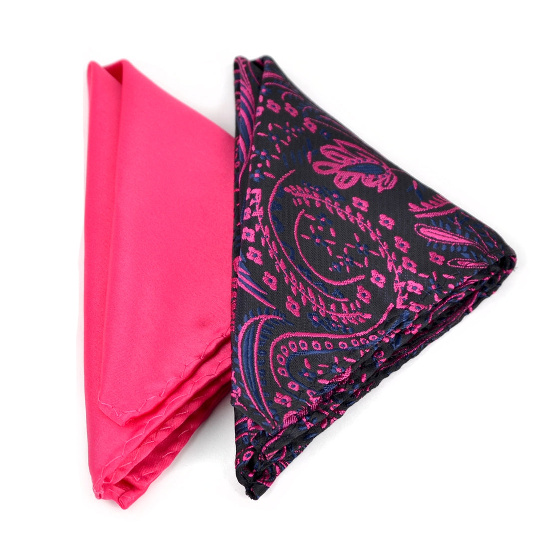 Fuchsia Paisley Solid Tie Boxed Set
