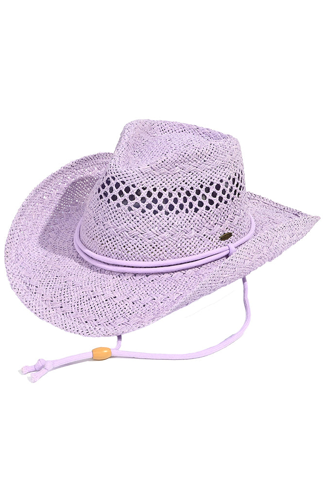 Kids Adjustable Chin Strap Cowboy Hat