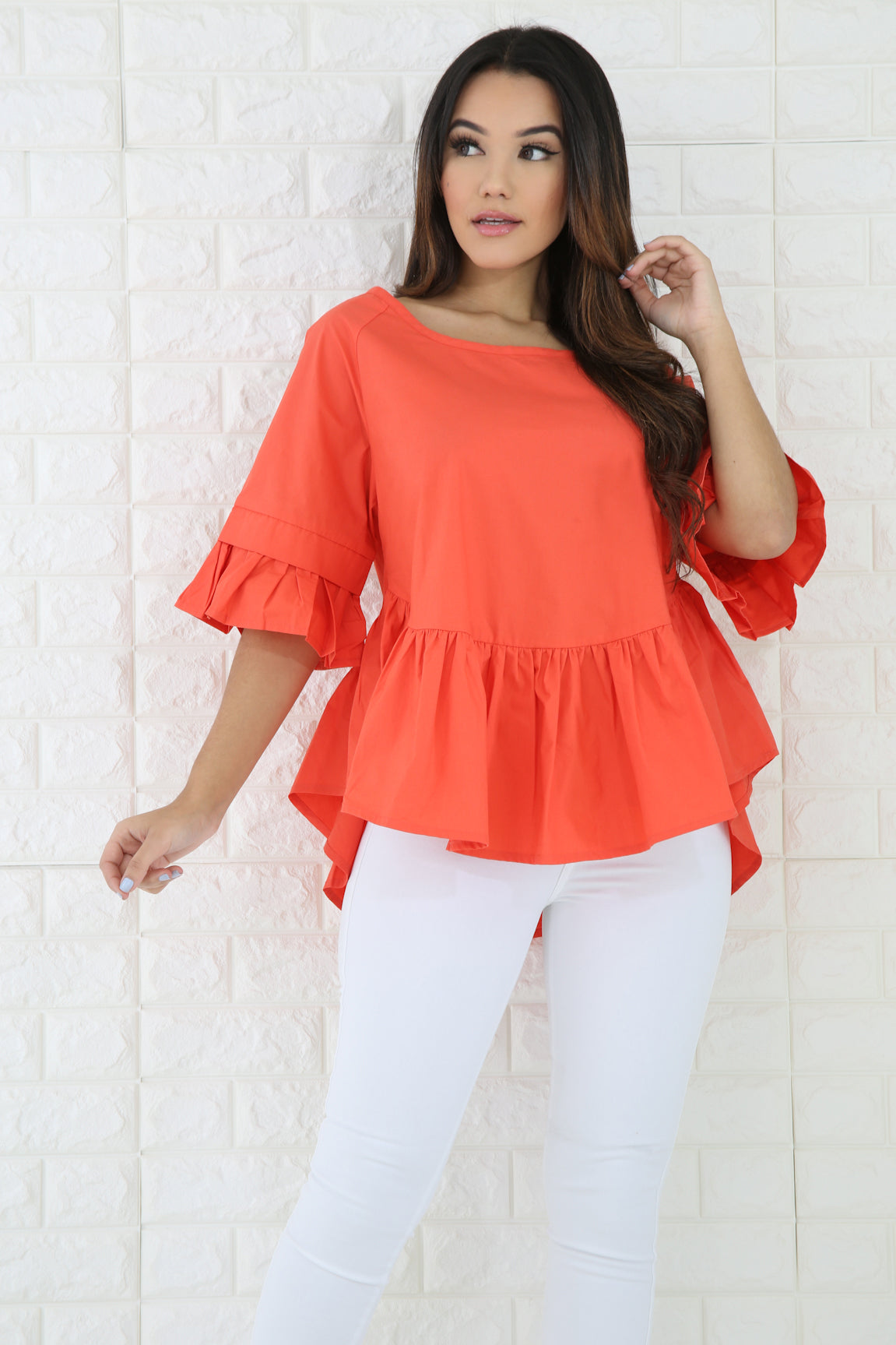 Solid Flare Top